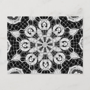 Gorglig Elegant Snöre Abstrakt Art Mönster Vykort