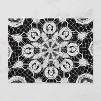 Gorglig Elegant Snöre Abstrakt Art Mönster Vykort