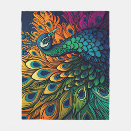 Gorglig färglös boskap, Art Deco Stil Fleecefilt