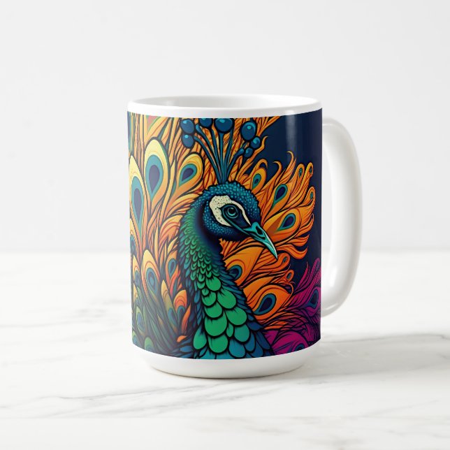 Gorglig färglös boskap, Art Deco Stil Kaffemugg (Framsida höger)