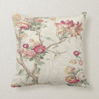 Gorglig gammal World Antique Blommigt Faux Struktu Kudde