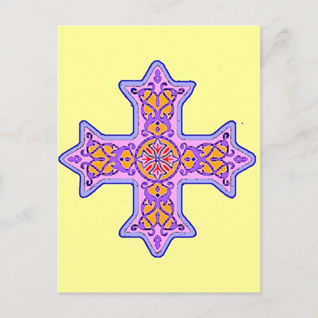 Gorglig Pastel Coptic Kor Vykort (Framsida)