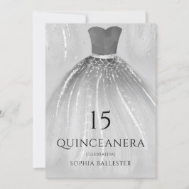 Gorglig Sjöjungfru Dress Quinceanera Party Inbjudningar