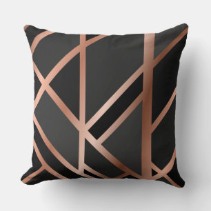 Gorglig svart/Guld marble Reversible Pillow Kudde