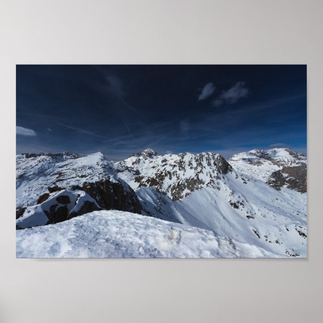 Gorglig syn från berget Viševnik, Slovenien Poster (Framsidan)