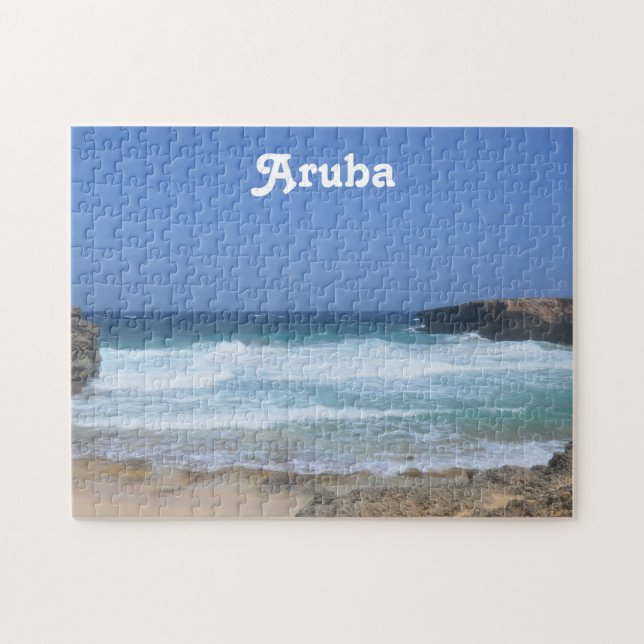 Gorglig Vinkar-krasch i Aruba Pussel (Horisontell)