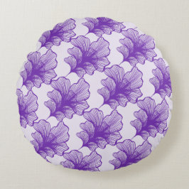 Gorgligt Lila Petals Round Pillow Rund Kudde
