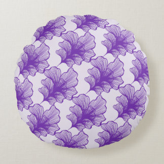 Gorgligt Lila Petals Round Pillow Rund Kudde