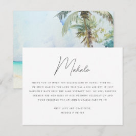Gorgligt Tropical Beach Wedding - tackkort Inbjudningar