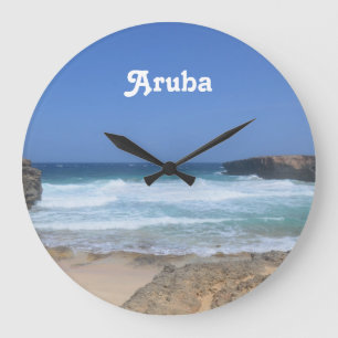 Gorgligt Vinkarare krasch i Aruba Stor Klocka