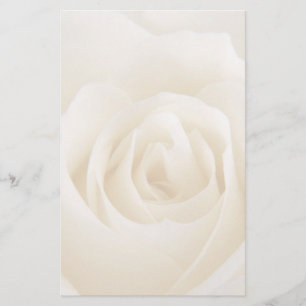 Gorgligt vitt grädde ro Stationery Brevpapper