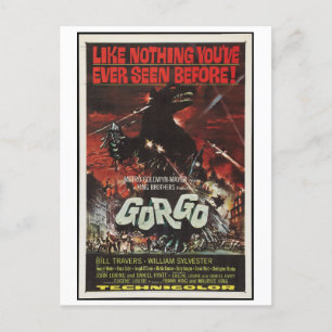 Gorgo 1961 Sci Fi Horror Film Retro Vykort
