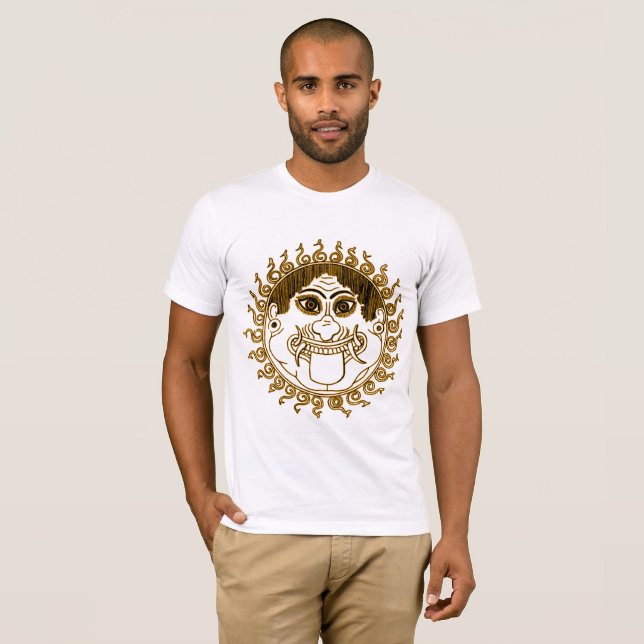 Gorgon Medusa Manar Basic Bella Canvas T-Shirt (Hel framsida)