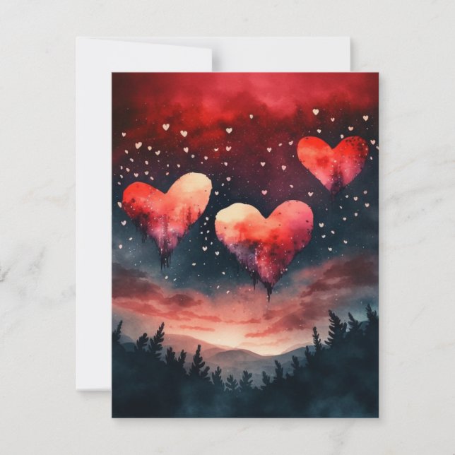 Gorgous AI Valentine Anteckningskort (Framsida)