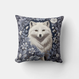 Gorgous Arctic Fox William Morris Inspired Kudde