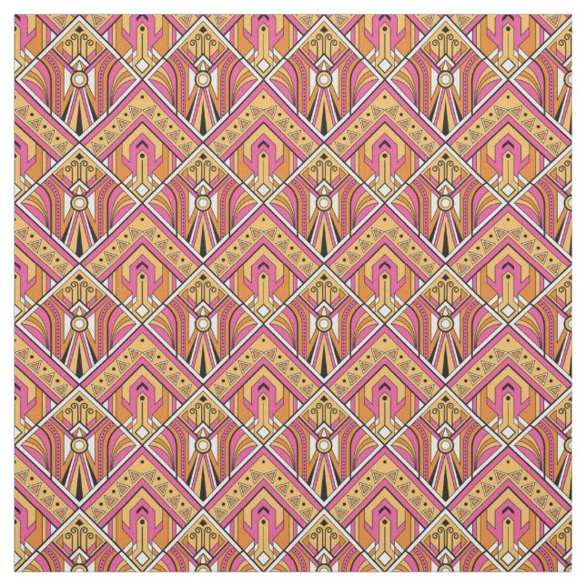 Gorgous Art Deco Inspired Fabric Tyg (Provkarta)