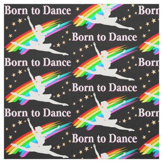 Gorgous Ballerina och Dancer Rainbow Fabric Tyg (Provkarta)