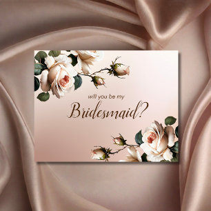Gorgous Beige Ro Möhippa Bridesmaid Inbjudningar