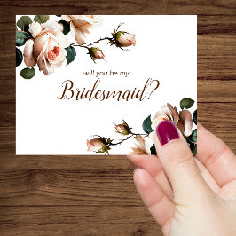 Gorgous Beige Ro Möhippa Bridesmaid Inbjudningar