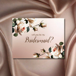 Gorgous Beige Ro Möhippa Bridesmaid Inbjudningar