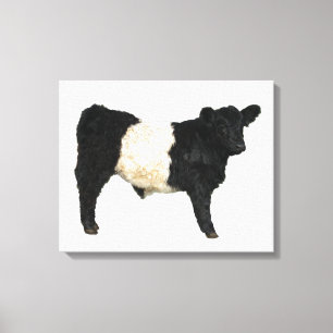 Gorgous Belted Galloway Steer Cutout Beltie Gift Canvastryck