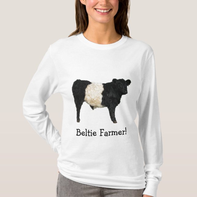 Gorgous Belted Galloway Steer Cutout T-Shirt (Framsida)