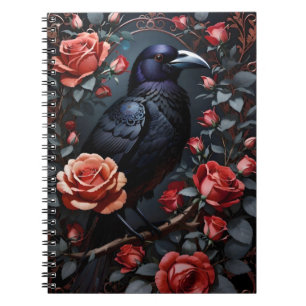 Gorgous Black Raven Ro Garden Anteckningsbok