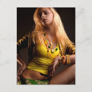 Gorgous Blonde Babe Vykort