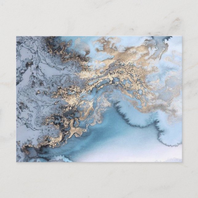 Gorgous Blue Marble Struktur Vykort (Framsida)