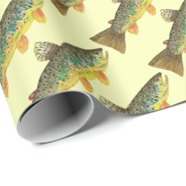 Gorgous Brown Trout för Flygfiske Killar och Gals Presentpapper