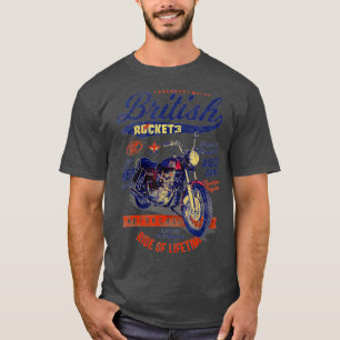 Gorgous BSA Rocket 3 British Motorcle Classic V T Shirt