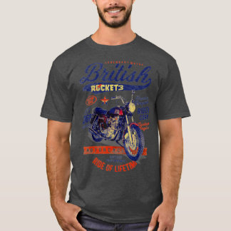 Gorgous BSA Rocket 3 British Motorcle Classic V T Shirt