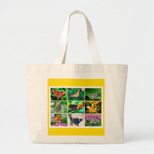 Gorgous Butterflies Collage, 9 foton Jumbo Tygkasse