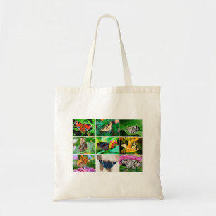 Gorgous Butterflies Collage, 9 foton Tygkasse