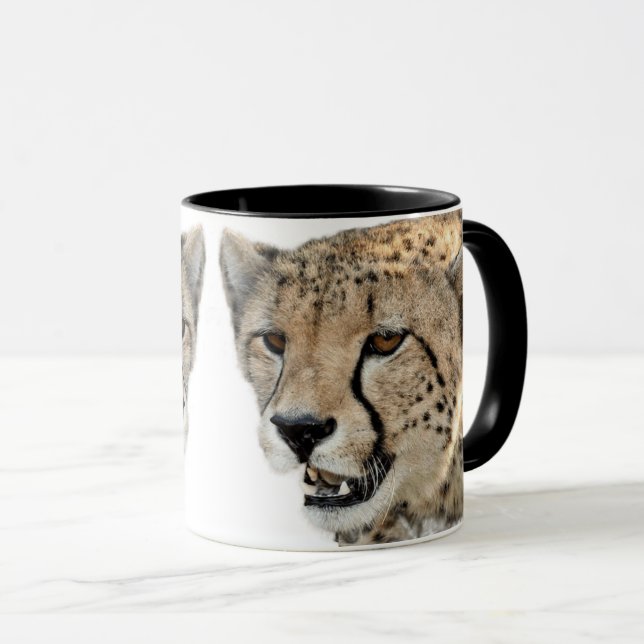 Gorgous Cheetah BeVacker Cat Photo Mugg (Framsida höger)