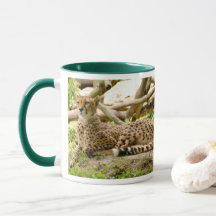 Gorgous Cheetah BeVacker Cat Photo Mugg