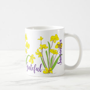 Gorgous Daffodil Flowers Kaffe koppar