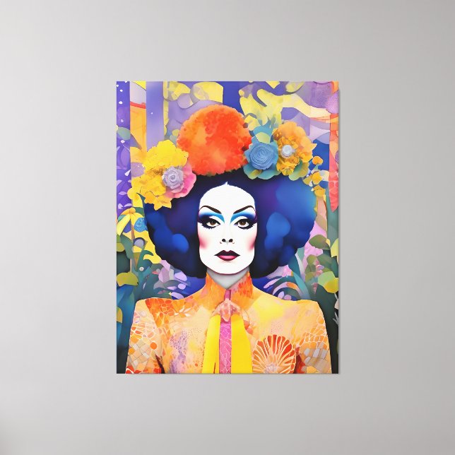 Gorgous Drag Queen Canvastryck (Framsida)