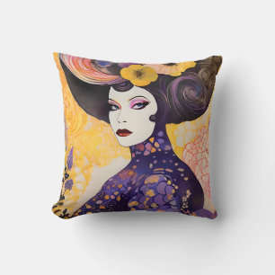 Gorgous Drag Queen Klimt Stil Kudde