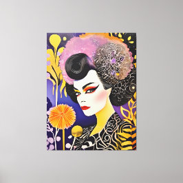 Gorgous Drag Queen Lila Orange Canvastryck