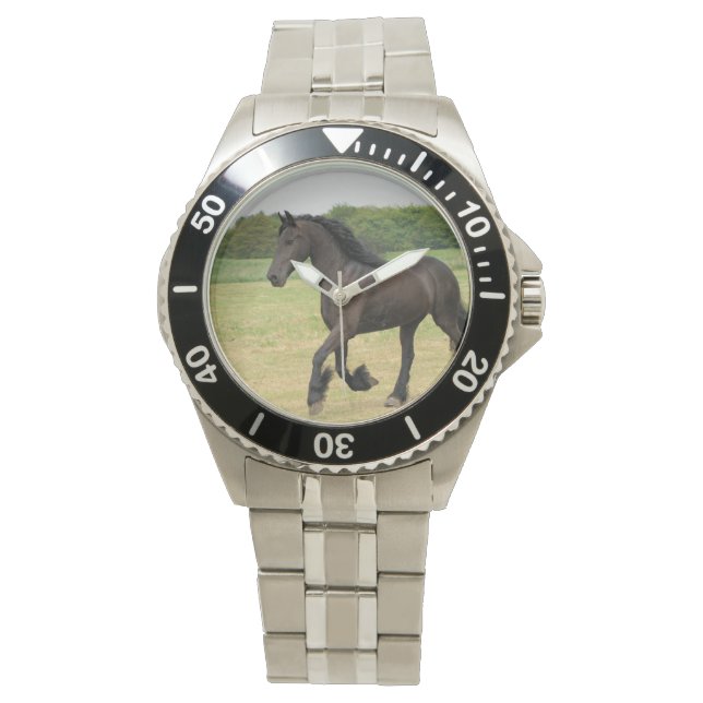 Gorgous Friesian Horse Armbandsur (Framsida)
