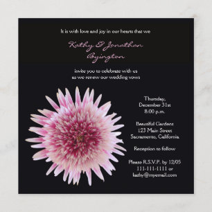 Gorgous Gerbera Vow Renewal Inbjudningar