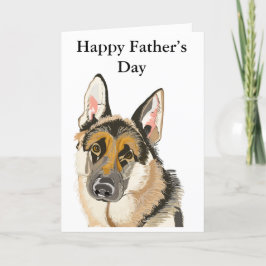 Gorgous German Shepherd, Alsation Hund Editable Helgkort