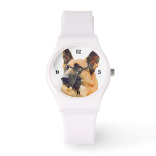 Gorgous German Shepherd Porträtt för Mamma Armbandsur