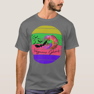 Gorgous Ghoul Retro Halloween Fladdermus Läppar Ba T Shirt