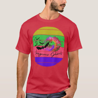 Gorgous Ghoul Retro Halloween Fladdermus Läppar Ba T Shirt