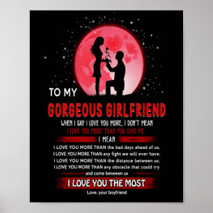 Gorgous Girlkompis Till min vackra flickvän Poster