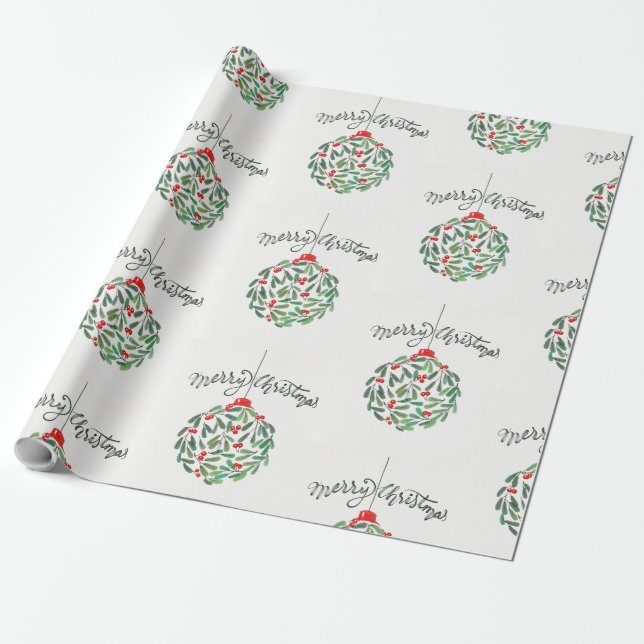 Gorgous god jul omslagning papper presentpapper (Utrullad)