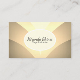 Gorgous Golden Lotus Flower Visitkort