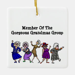 Gorgous Grandmas Group Member Ornament